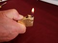 Стара работеща японска запалка с позлата - Кен 600, снимка 4