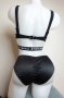 Луксозни черни сатенени бикини S размер, снимка 6