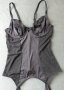 Petite Fleur 75В/C луксозен черен корсет с пришити/вградени жартиери, снимка 13