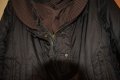 Дълго тъмно кафяво зимно шушляково яке, снимка 4