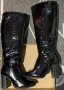 Черни високи ботуши до коляно, снимка 4