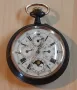 Старинен Швейцарски джобен часовник Лунна фаза- Голиат, снимка 1