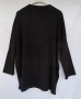 Дамска макси черна еластична блуза с дълъг ръкав., снимка 3