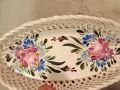 ажурно керамично плато с цветя  23/4, снимка 3