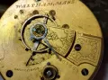 A. W. W.Co. WALTHAM MASS. МЕХАНИЗЪМ от СТАР АМЕРИКАНСКИ ДЖОБЕН ЧАСОВНИК с РИМСКИ ЦИФЕРБЛАТ 24853, снимка 14