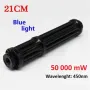 Супер Мощен Син Акумулаторен Лазер Пойнтер 50000mW Палещ Клечка Горящ Балон 2х18650 21СМ 20000 Метра, снимка 8