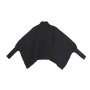 Черна поло блуза, прилеп, суров разрез, втален ръкав, снимка 1 - Блузи с дълъг ръкав и пуловери - 36950852
