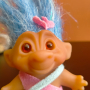 Играчка Кукла Трол Troll DAM Denmark 8 см + коса, снимка 1 - Колекции - 44911587