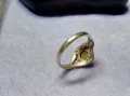 СТАР СКЪПЕЦЕНЕН СРЕБЪРЕН ПРЪСТЕН СРЕБРО 925 с РЪЧНО ФАСЕТИРАН НАТУРАЛЕН ПЕРИДОТ с ИНКЛУЗИИ 48621, снимка 11