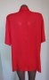 Копринена риза тип туника "c.h.i.c.c." / копринена риза голям размер / червена туника, снимка 7