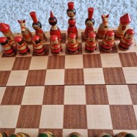 Шах за игра, Руски шах дърво ръчна изработка, снимка 4 - Шах и табла - 43032641