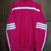 Adidas Vintage оригинално мъжко червено яке ретро винтидж размер 42/44 - L, снимка 2 - Якета - 43296276