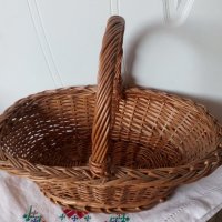 Плетена кошница, снимка 1 - Антикварни и старинни предмети - 37242580