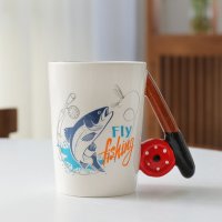 4326 Керамична чаша Рибар Fly Fishing, снимка 1 - Чаши - 43582341