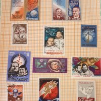 Стар колекционерски албум с марки от СССР на тема Космос, снимка 9 - Филателия - 38206382