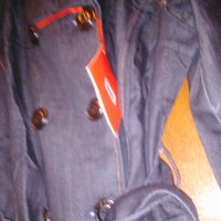 Дамски шлифер в мастилено синьо  , снимка 9 - Палта, манта - 26543563
