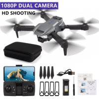 § Нови 3 цвята E99 PRO Dron 4k HD 2 камери WIFI FPV Въздушна фотография избягва препятствия Вносител, снимка 12 - Дронове и аксесоари - 39848913