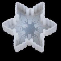3d декорирана дълбока снежинка силиконов молд форма фондан шоколад гипс смола свещ декор сапун , снимка 5 - Форми - 35214386