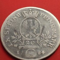 Сребърна монета 20 кройцера 1784г. Кристиан Юредерик Карл Алехсандър 29768, снимка 7 - Нумизматика и бонистика - 42984788