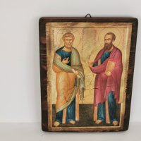 Икона Св.Св. Петър и Павел  НАЛИЧНА, снимка 2 - Икони - 37215739