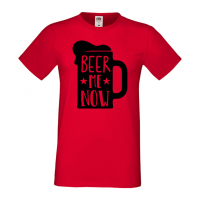 Мъжка тениска Beer Me Now 2,Бира,Бирфест,Beerfest,Подарък,Изненада,Рожден Ден, снимка 3 - Тениски - 36376740