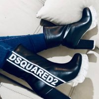 Дамски боти на ток Dsquared2, снимка 1 - Дамски боти - 27099655