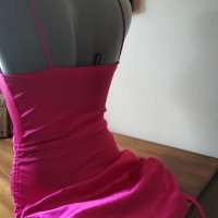 Секси цикламена рокля , снимка 3 - Рокли - 43623466