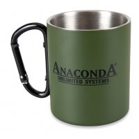 Термо чаша с карабина - ANACONDA Carabiner Mug 300ml Stainless Steel New 2020, снимка 1 - Екипировка - 27398151