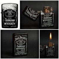 Запалка емблема Jack Daniels бензинова метална, снимка 2 - Запалки - 32522587