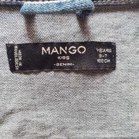 Детско дънково яке Mango Girls 5-6 г., снимка 5 - Детски якета и елеци - 28827545