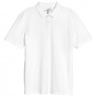 Тениска с яка H&M в бяло, снимка 1 - Тениски - 27516926