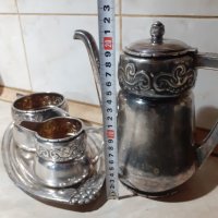 Страхотен даски дебело посребрен сет за чай Eneret Astral, снимка 7 - Антикварни и старинни предмети - 43626250