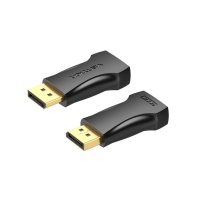 Vention адаптер Adapter DisplayPort M / HDMI F - 4K, Black - HBPB0, снимка 1 - Кабели и адаптери - 43454662