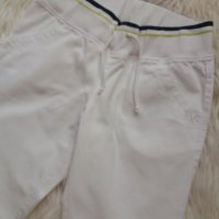 Снежнобял дънков спортен панталон с широк ластик в талията, снимка 2 - Дънки - 37443043