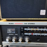 радио с усилвател и тонколони Rema Andante 744 Stereo/ресивър , снимка 8 - Антикварни и старинни предмети - 42977626