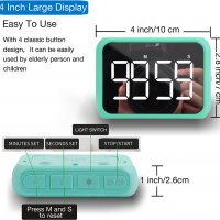 Нов Цифров кухненски таймер Голям LED дисплей обратно отброяване, снимка 2 - Друга електроника - 39914941