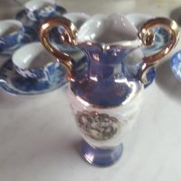 Керамични ваза с позлата, снимка 11 - Вази - 25318387