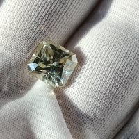 Спешно Уникален Промоция ТОП  Фенси Мойсанит диамант Moissanite Diamond Ледено бяло,3 карата, снимка 2 - Други - 34232229