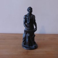 Метална фигура Ковач статуетка 1970 г, снимка 8 - Статуетки - 43887712