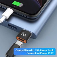 OTG конектор преходник USB - A  3.0 (мъжко) към Type-C (женско), снимка 4 - Други - 39618837