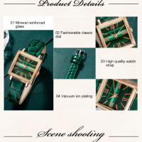  	Комплект Дамски моден кварцов часовник+бижута,5 артикула, снимка 10 - Дамски - 44862187