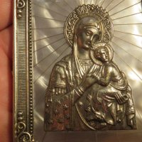 Нагръден знак  медальон богородица, Дева Мария  със седеф -внос от Израел, Йерусалим, снимка 5 - Антикварни и старинни предмети - 28870780