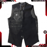 Мъжка жилетка Monarchy Black Embroidery S Small Rare Vest в черно, снимка 1 - Костюми - 36551727