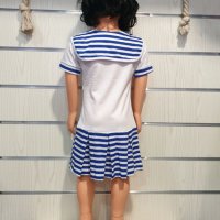 Нова детска моряшка рокличка с трансферен печат Котва, от 1 година до 8 години, снимка 11 - Детски рокли и поли - 29039712