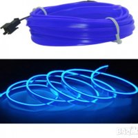 Интериорна LED лента за кола, 2м., 12V, син, снимка 1 - Аксесоари и консумативи - 33318494