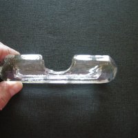 Стъклена кристална поставка за клечки за зъби, снимка 2 - Антикварни и старинни предмети - 28637458