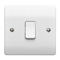Ключ MK Бял 10A 2-посочен повдигнат превключвател за осветление, снимка 1 - Други стоки за дома - 39432341
