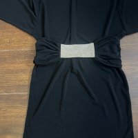 Черна къса официална рокля размер М, снимка 2 - Рокли - 43756265