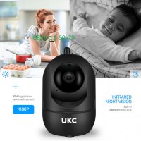 Въртяща безжична FullHD WiFi камера – UKC RoboCam 360, снимка 4 - HD камери - 28784302