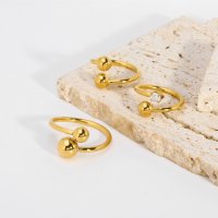Елегантен пръстен в златно с цирконий, снимка 1 - Пръстени - 44042417